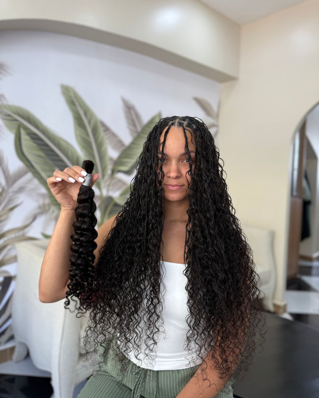 Water Wave Human Hair Bulk for Boho braids