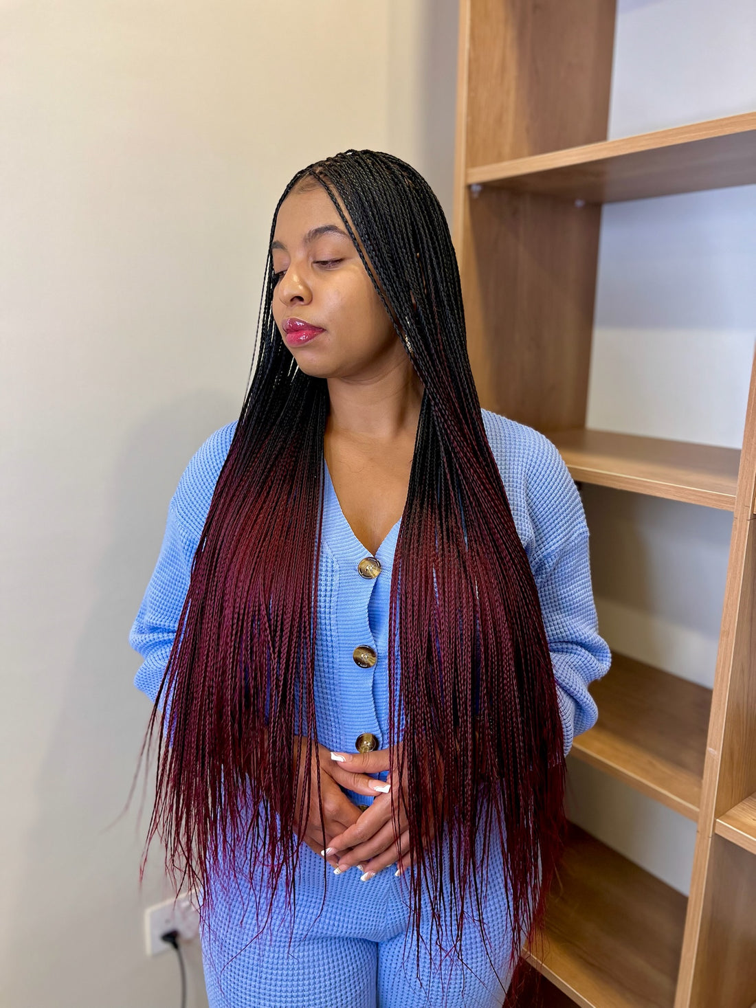 Bone Straight Braids - Cherry Wine (OT1Bug )