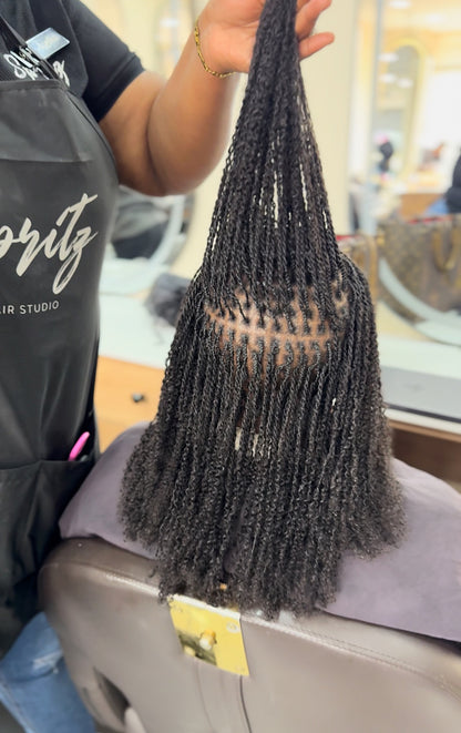 Super Double Drawn Afro Kinky Bulk Human Hair Bulk