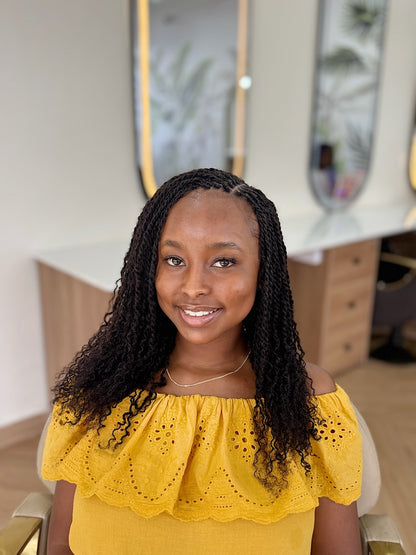 Pre-stretched Human Hair bundles for twists