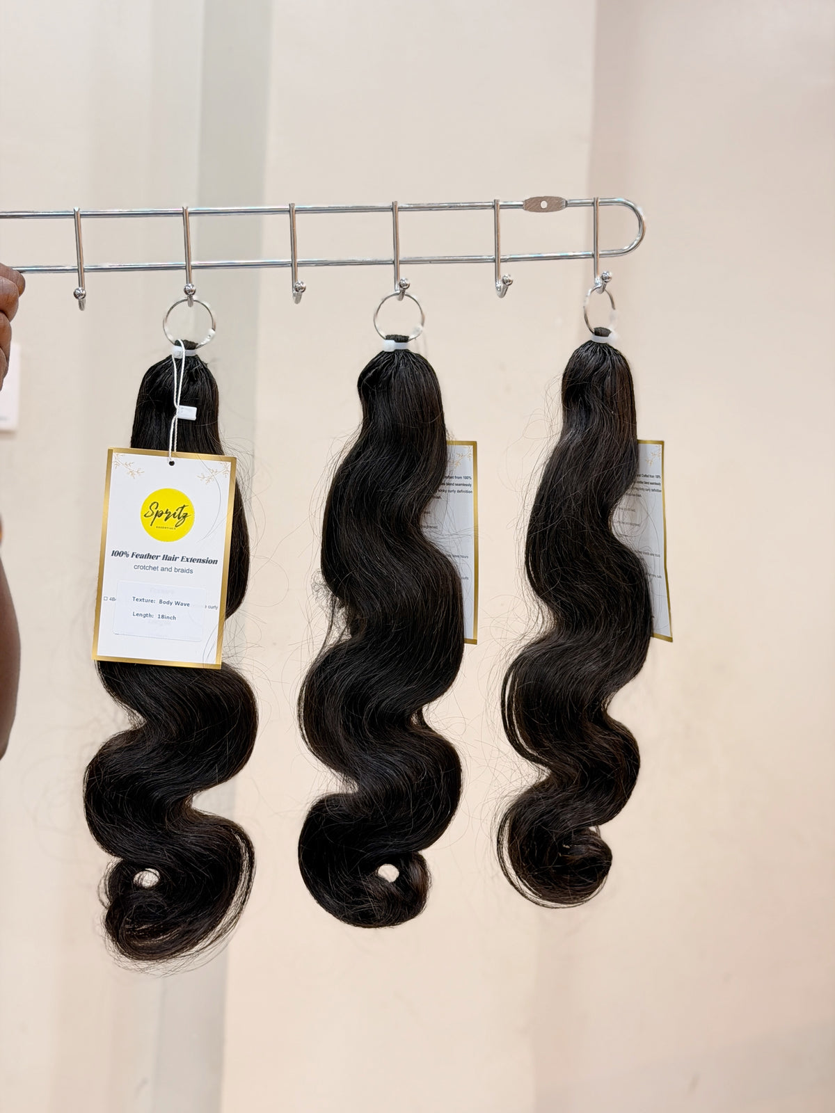 Body Wave Feather Crotchet Human Hair