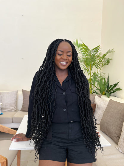 Boho Nu Locs - Jet black ( 30 inch )
