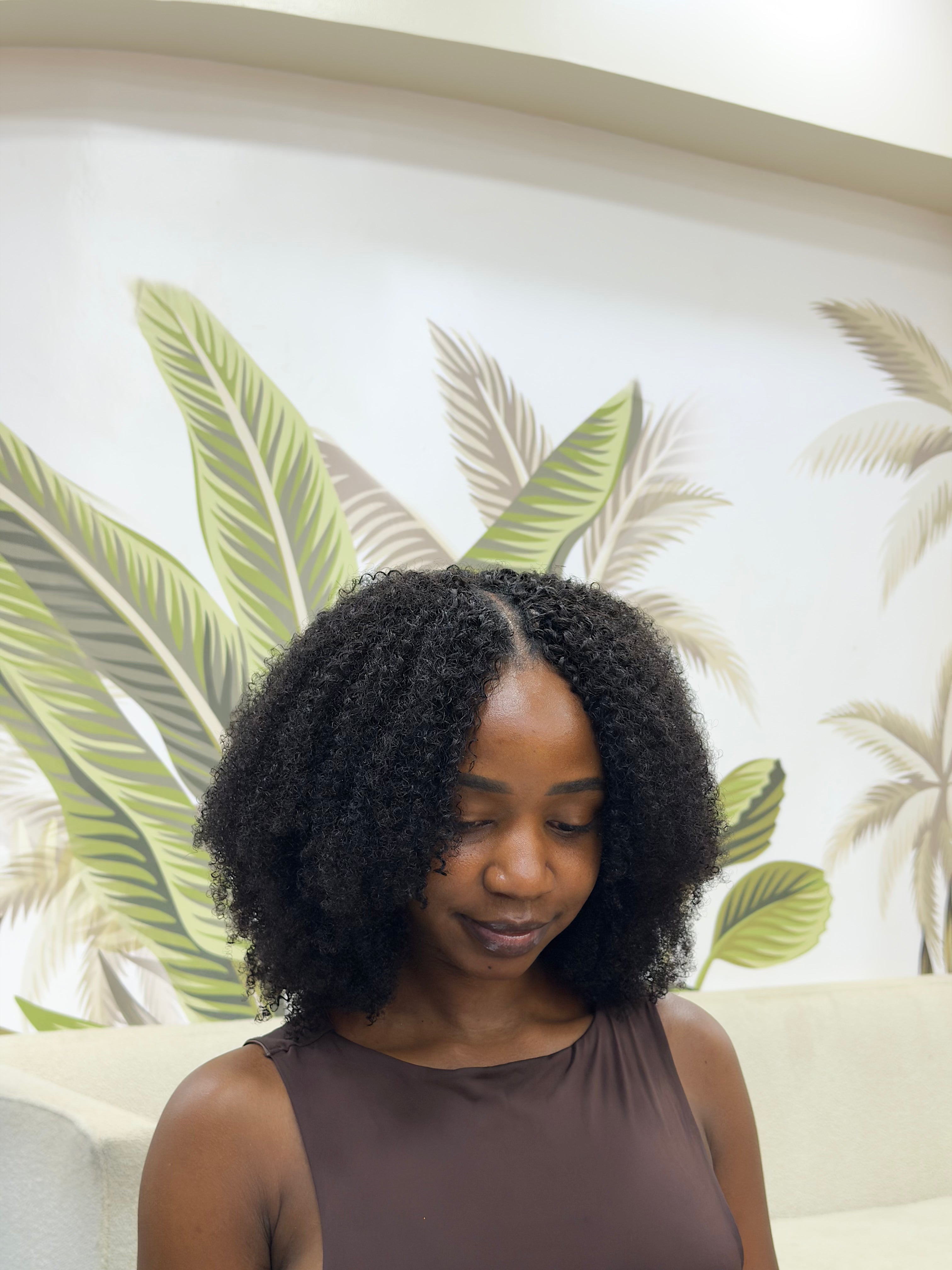 4B/4C Feather Crochet Human Hair Bulk