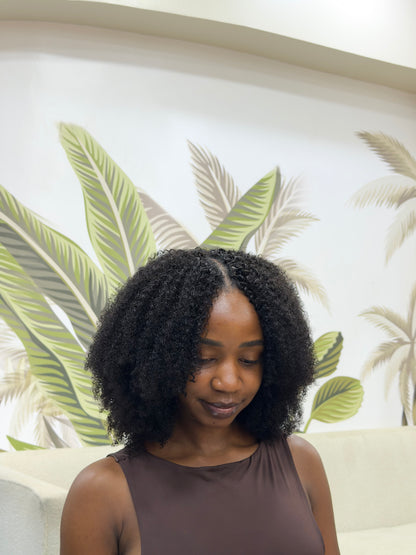 4B/4C Feather Crochet Human Hair Bulk