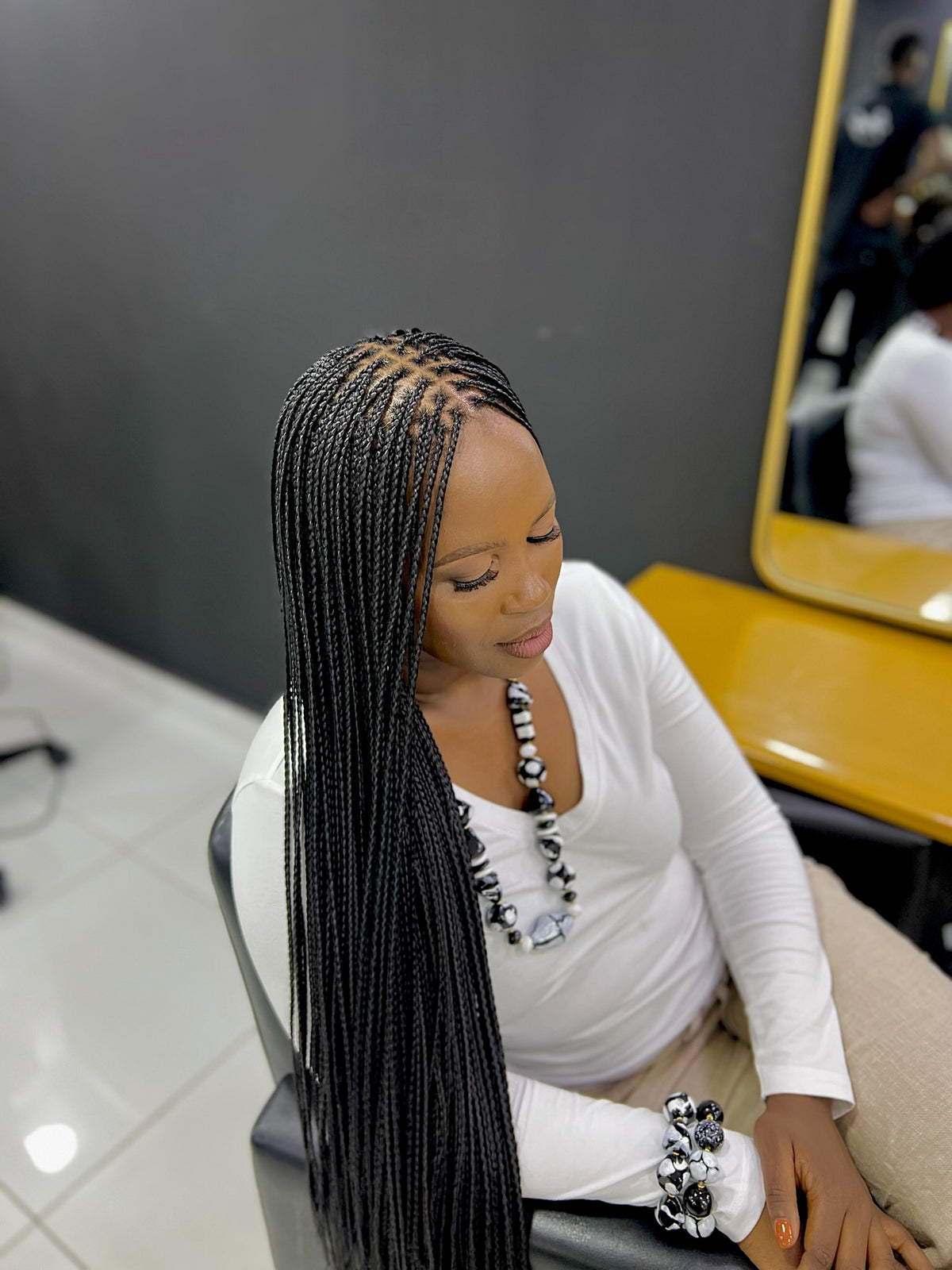 Bone Straight Braids - Black (1B)