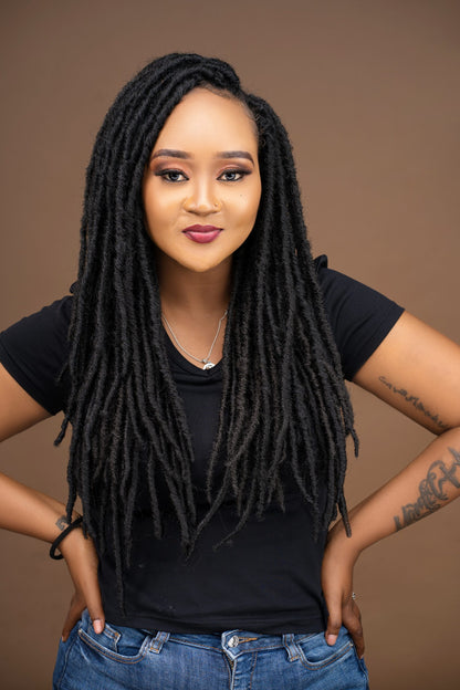 Straight Locs - Black