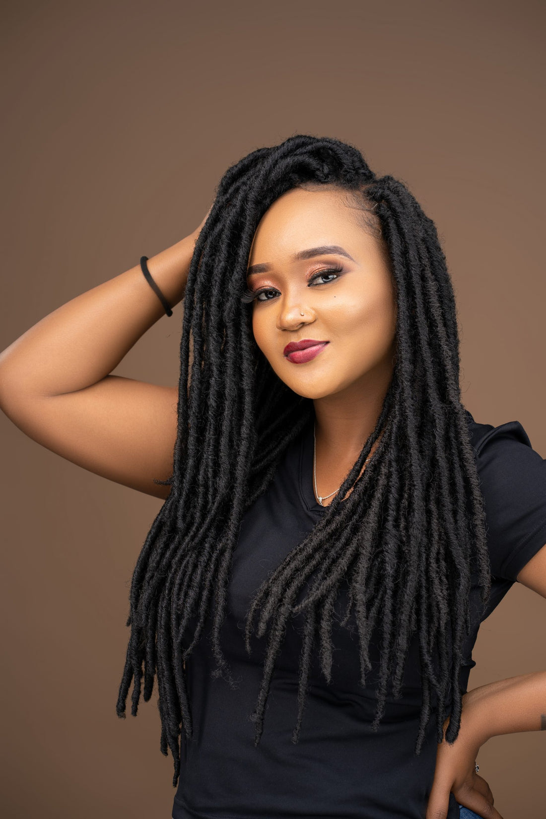 Straight Locs - Black