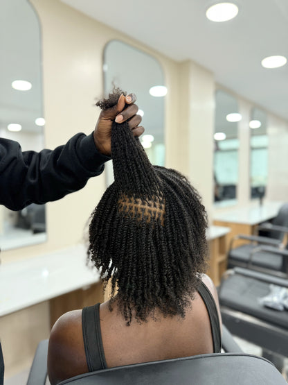 Super Double Drawn Afro Kinky Bulk Human Hair Bulk