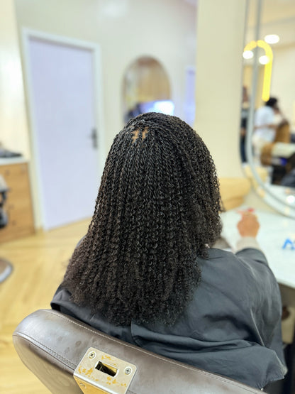 Super Double Drawn Afro Kinky Bulk Human Hair Bulk