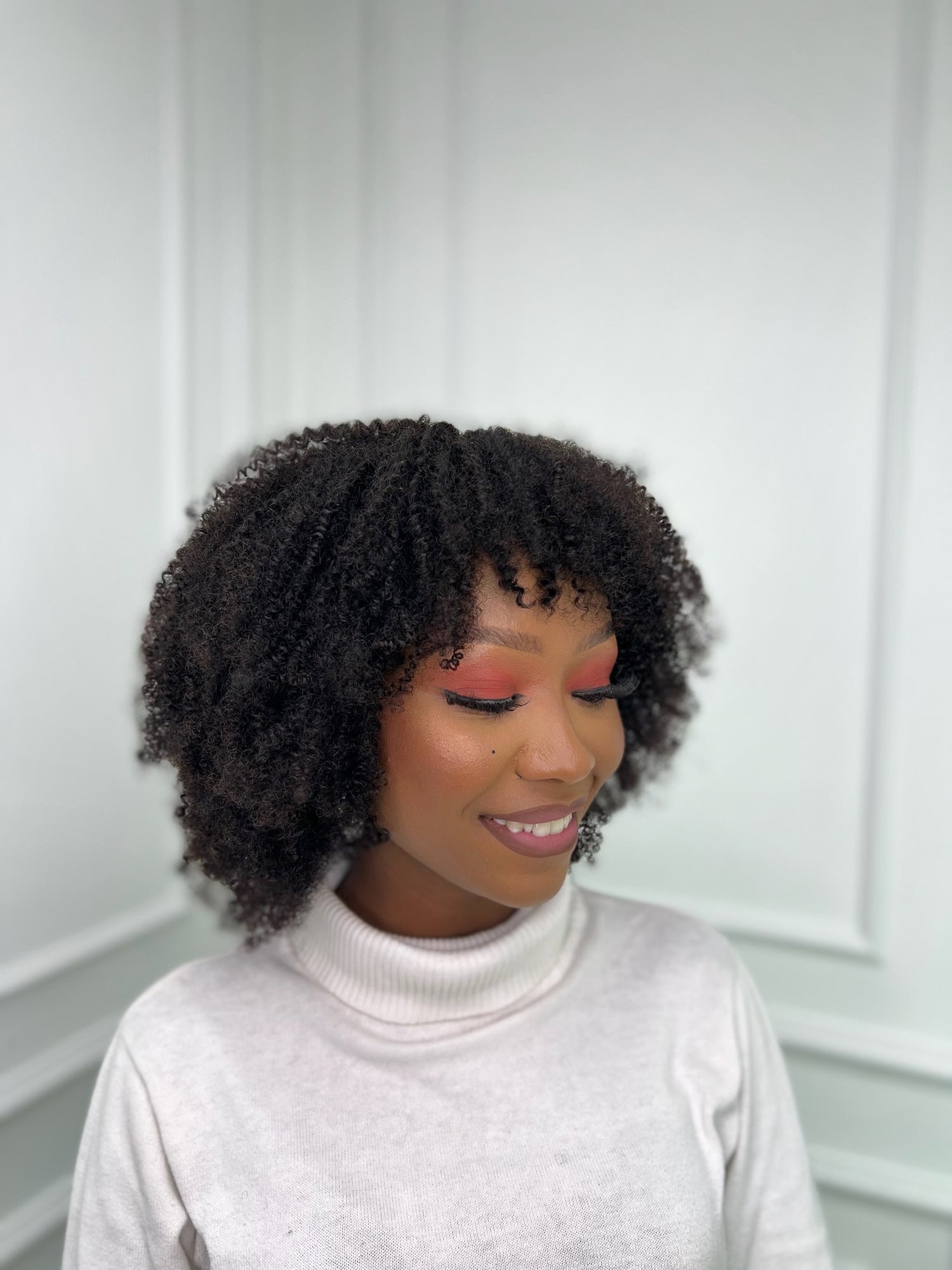 4C Kinky Human Hair Weave - 12 inch