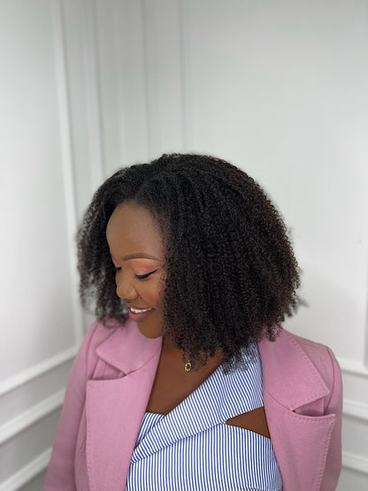 4C Kinky Human Hair Weave - 14 inch