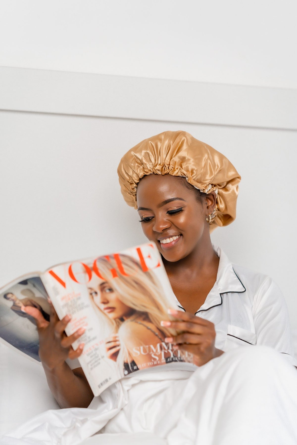 Reversible Satin Bonnets