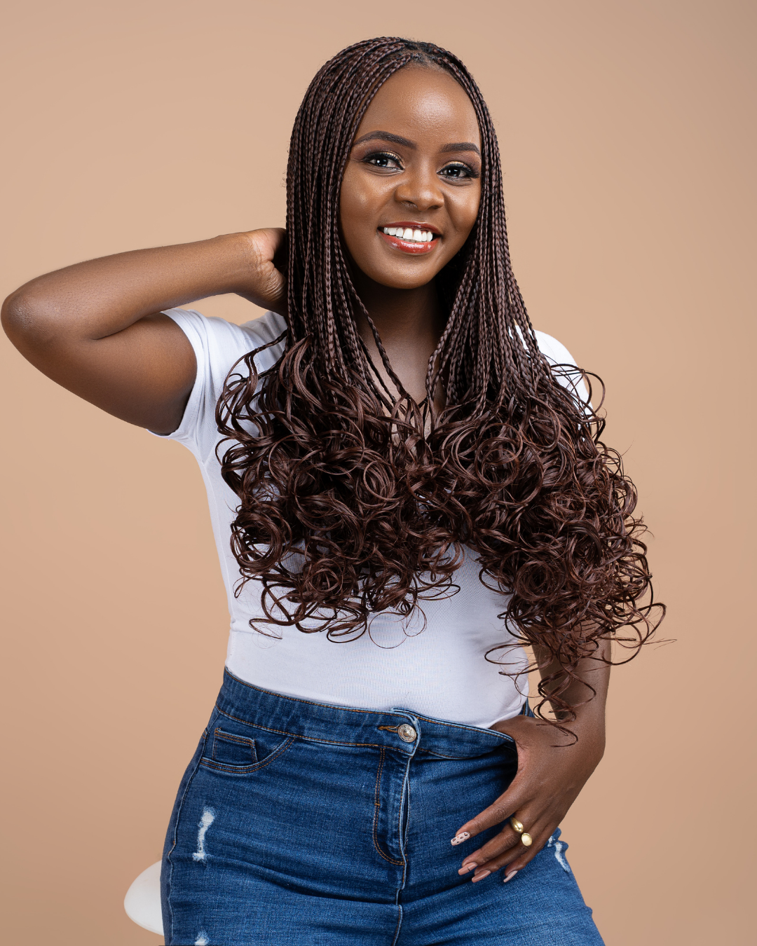 Silky Wavy Braids - Dark Brown (33)