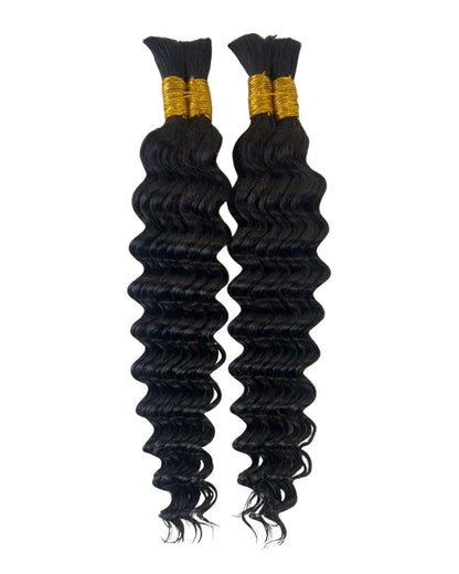 Deep Wave Human hair Bulk for Boho braids