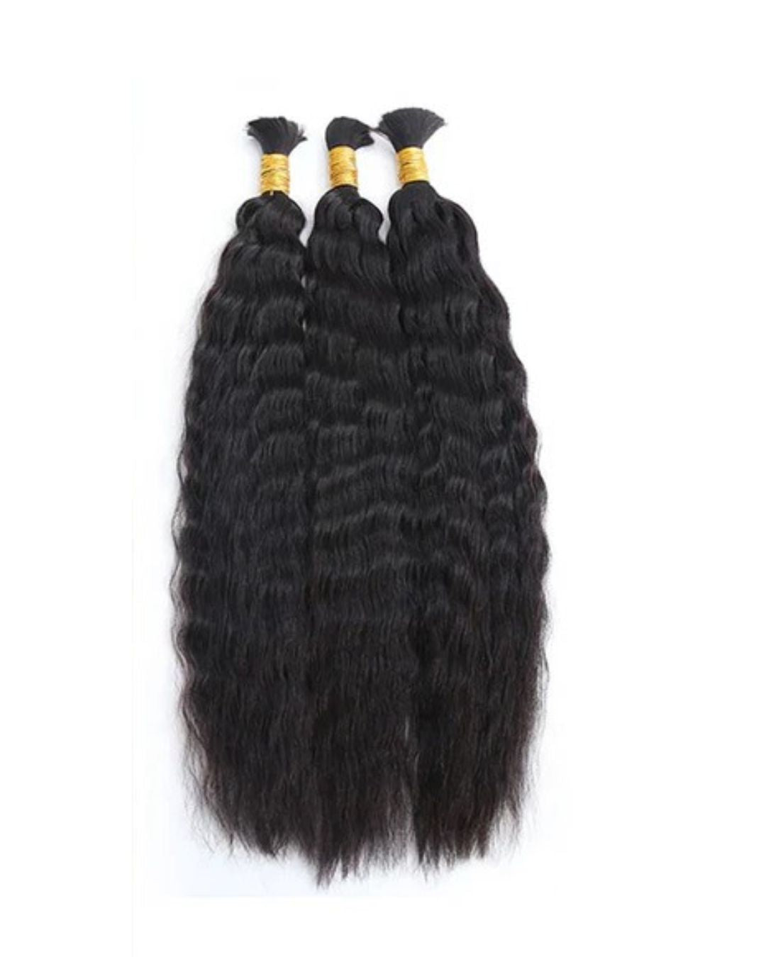 Wet and Wavy Human Hair Bulk for Boho Braids