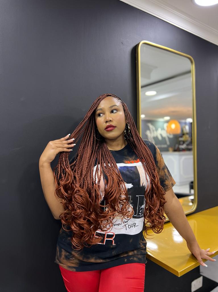 Silky Wavy Braids - Ginger(350)