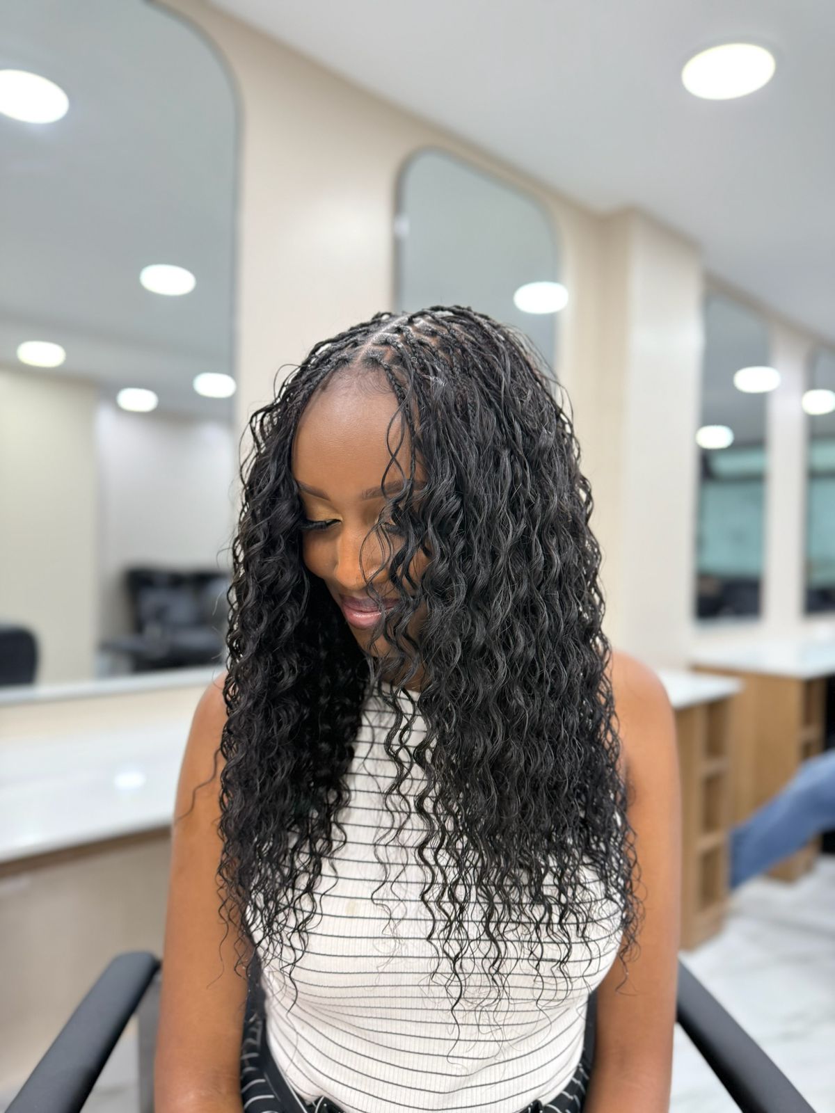 Deep Wave Feather Crochet Human hair