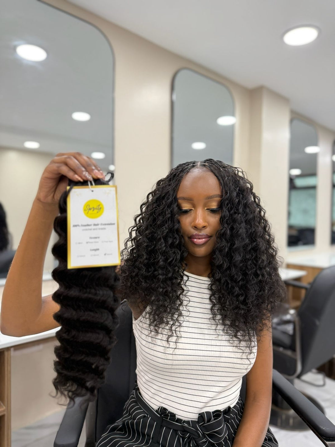 Feather Crochet Human Hair Bulk