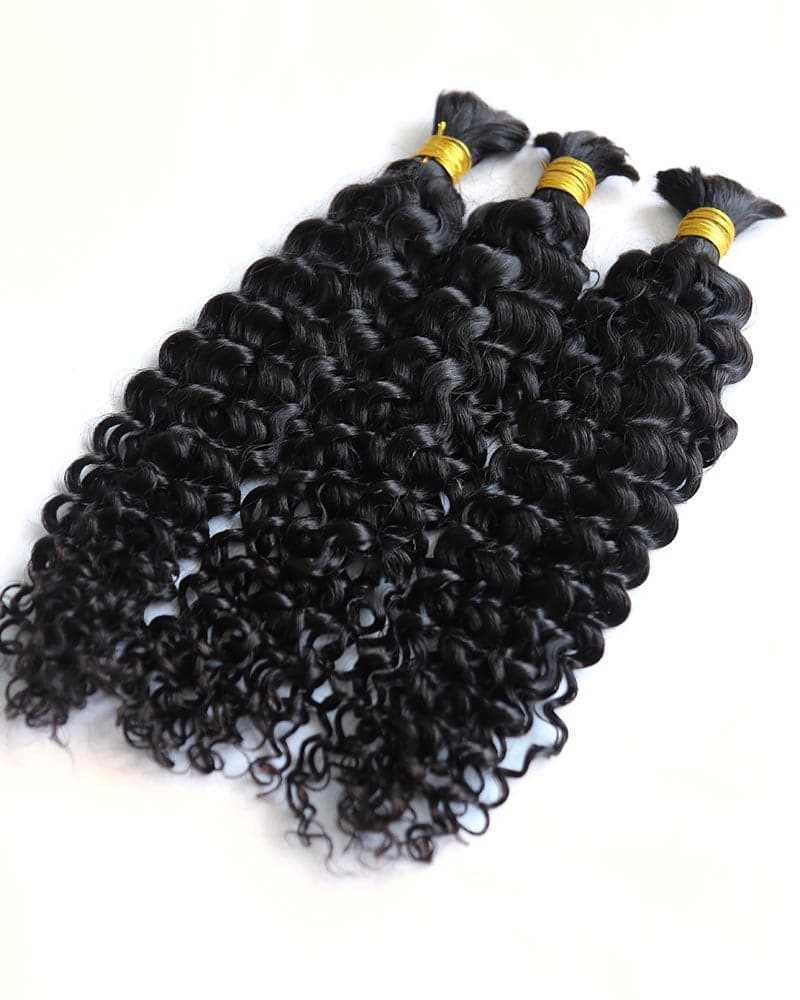 Italian Curls Human Hair Bulk for Boho Braids