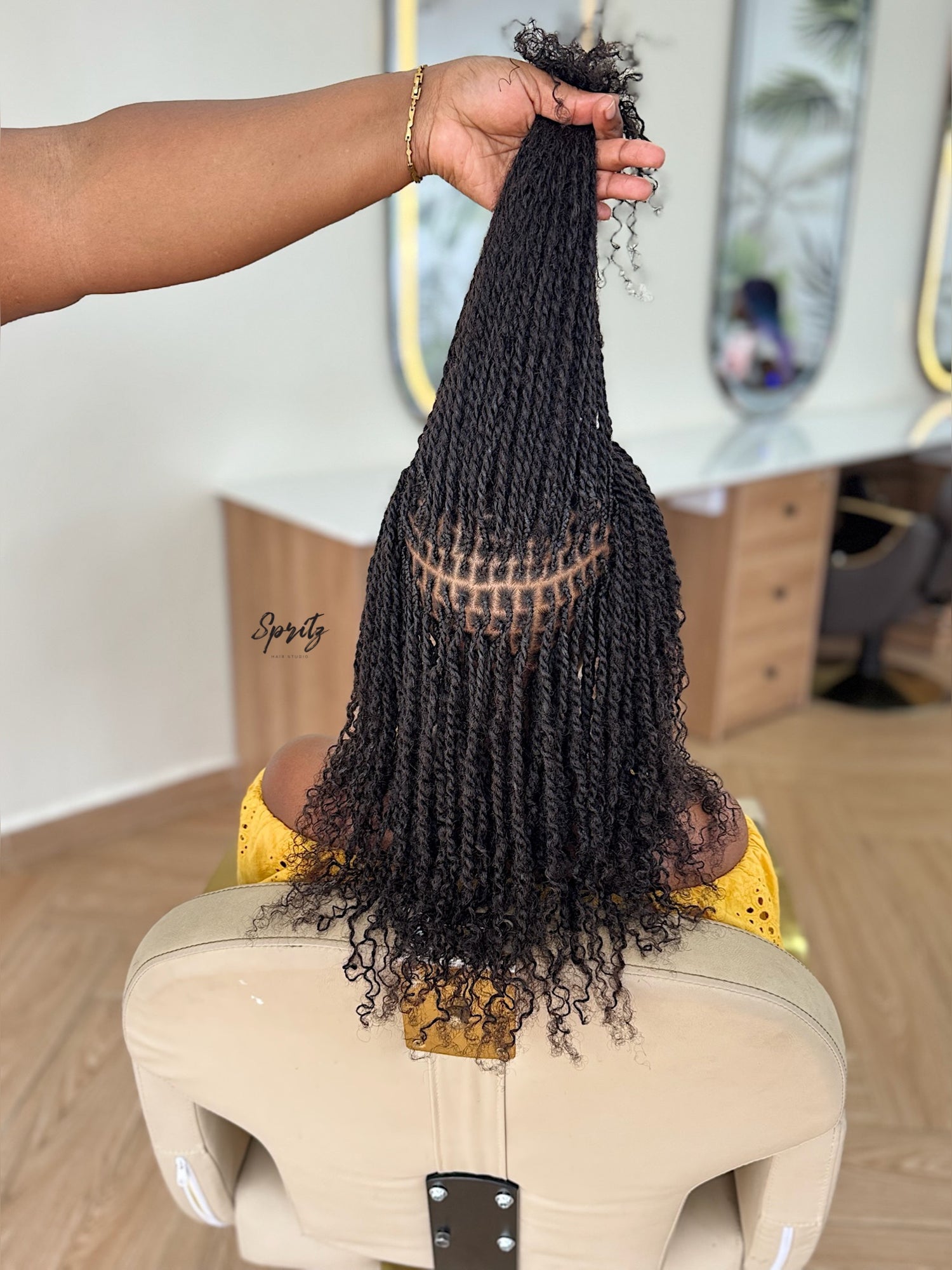 Pre-stretched Human Hair bundles for twists