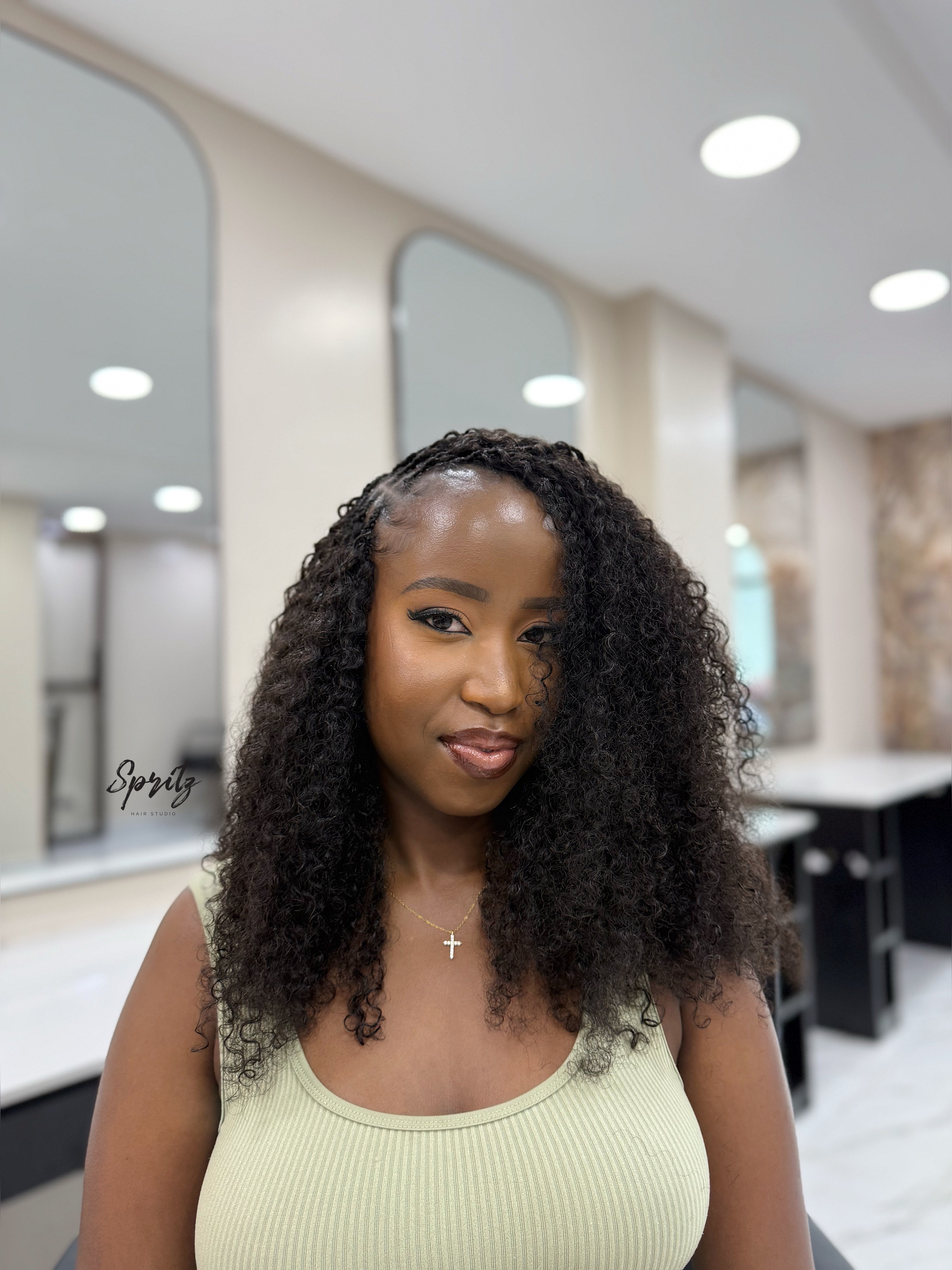 Afro Boho Human Hair Braids